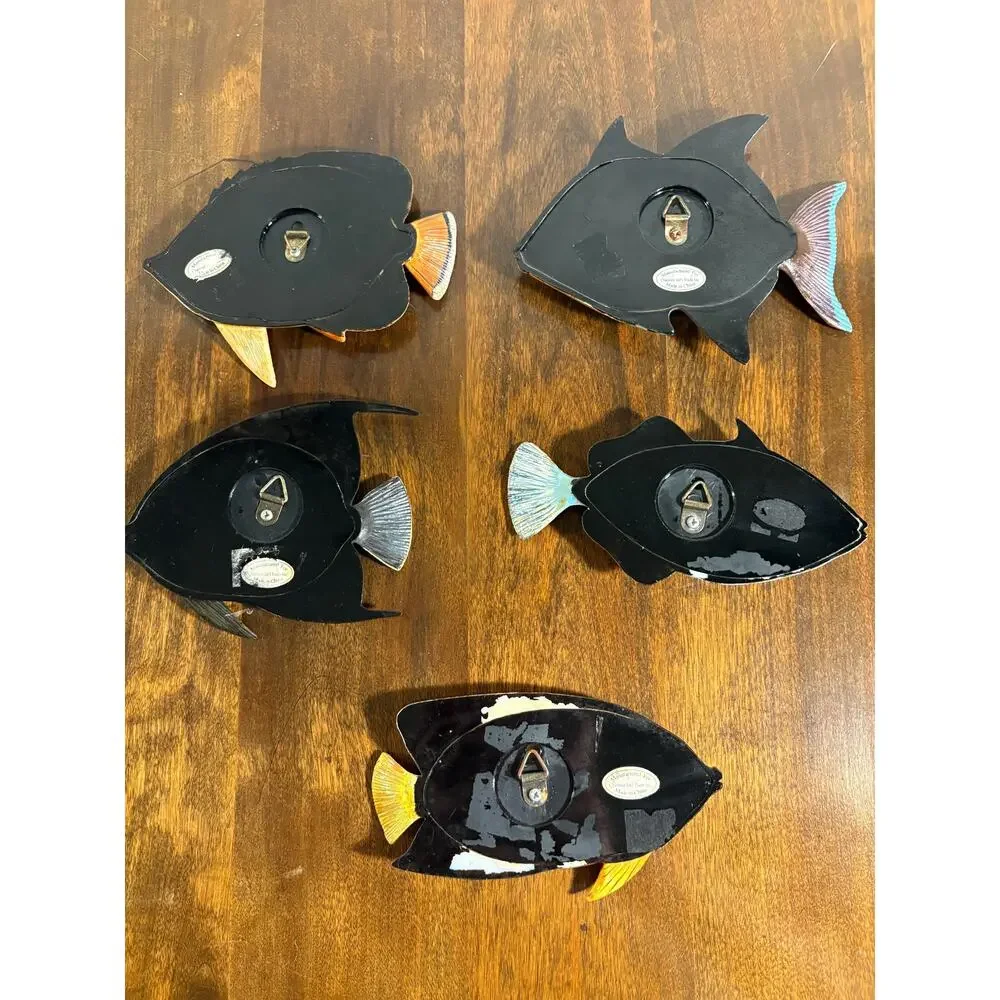 Nautical Colorful Fish Wall Decor, Set of 6